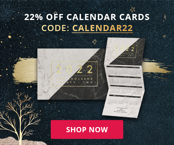 Save 22% on Calendar Cards